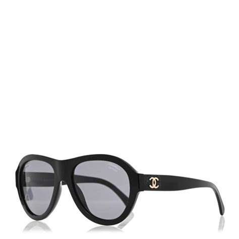 chanel sunglasses black frame with maroon leather side logo|CHANEL Sunglasses: Pilot Sunglasses, acetate & strass — .